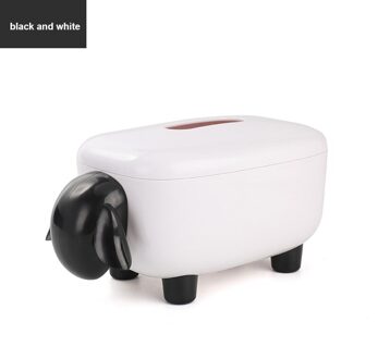 Tissue Doos Waterdicht Anti-Dust Tissue Container Slaapkamer Organizer Woonkamer Decoratie Verwijderbare Top Desktop Papier Houder zwart