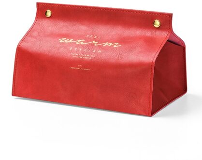 Tissue Dozen Nordic Lederen Papier Doos Woonkamer Thuis Creatieve Tissue Papieren Zak Papieren Zak Auto Salontafel Pape Opslag doos 01