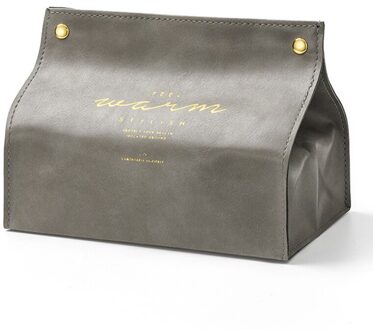 Tissue Dozen Nordic Lederen Papier Doos Woonkamer Thuis Creatieve Tissue Papieren Zak Papieren Zak Auto Salontafel Pape Opslag doos 04