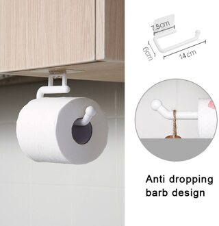 Tissue Hanger Papieren Handdoek Dispenser Wall Mounted Zelfklevende Toiletrolhouder Stand Papier Houders Voor Keuken Badkamer 1 stk S
