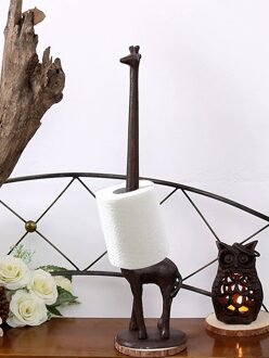 Tissue Magazijnstelling Papieren Handdoek Houder Giraffe Model Creatieve Cast Iron Europese Ornamenten Home Papier Houder
