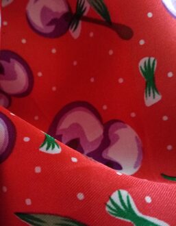 Tissue Satijnen Stof Glossy Materiaal Diy Voering Ambachtelijke Cherry Gedrukt Charmeuse Stof Mode 2