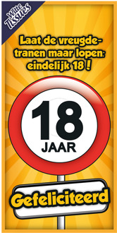 Tissuebox 18 Jaar Multikleur - Print