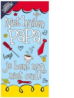 Tissuebox - Niet huilen papa, je bent nog niet oud