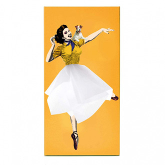 Tissuehouder Up Girl - orange/yellow Oranje-Geel