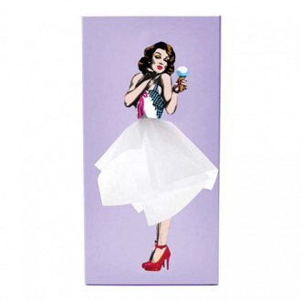 Tissuehouder Up Girl - purple Paars