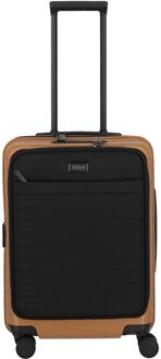 Titan Upgrade handbagage koffer frontpocket 55 cm canyon bronze Bruin