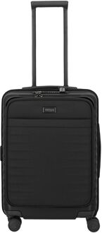 Titan Upgrade handbagage koffer frontpocket 55 cm nightshade black Zwart