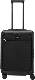 Titan Upgrade Overseas handbagage koffer frontpocket 55 cm nightshade black Zwart