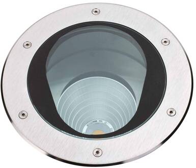 Titus 16W zwenkbare grondspot inbouwlamp aluminium, helder