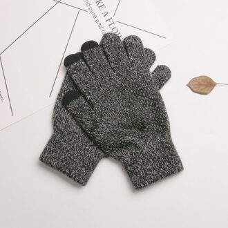 Tj-Tianjun De Herfst Winter Gebreide Mannen Touchscreen Handschoenen Antislip Verdikte Pluche Outdoor Paardrijden Skiën Warm wanten HX021-nee.4