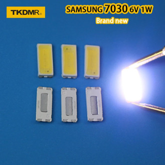 TKDMR 120pcs FOR Repair Sony Toshiba Sharp LED LCD TV backlight Seoul SMD LEDs 7030 6V Cold white light emitting diode STWBX2S0E