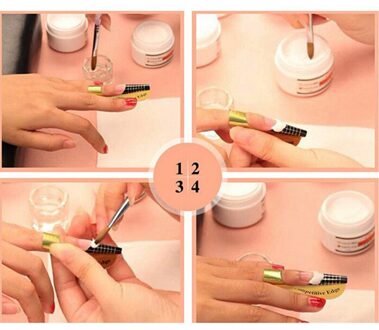 TKGOES 100 stks/pak Nagels Gel Uitbreiding Sticker Nail Art Vorm Nail Form Tips Nail Art Guide Vorm Tips Gel Extension Sticker