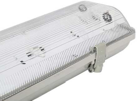 TL armatuur waterdicht IP65 dubbelvoudige uitvoering 120 cm, EXCL. 2 PRO LED lampen