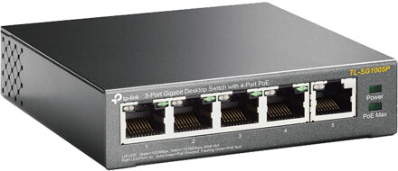 TL-SG1005P Switch Zwart