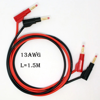 TL470G 1500mm High Flexible silicone Test Leads with 32A 600V Retractable Stackable 4mm Banana Plug Soldering Type