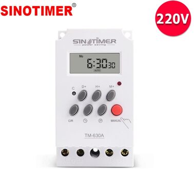 TM630A 12V Dc Input 7 Dagen Programmeerbare 24hrs Tijdrelais Output Belasting High Power 30A Tijdschakelaar Relais Timer 12V Douche Timer 220 V AC
