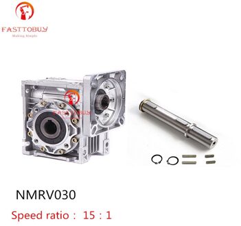 Toaoto NMRV030 Worm Versnellingsbak + Uitgang As Snelheidsreductiemiddel Verhouding 15:1 Verloopstuk Matched Met NEMA23 Servo/Stappenmotor Promotionele