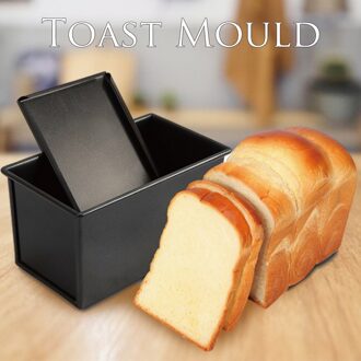 Toast Bakvorm Non-stick Brood Bakvormen Pan Met Cover Rvs Toast Doos Zwart/Grijs Cakevorm keuken Bakken Tools