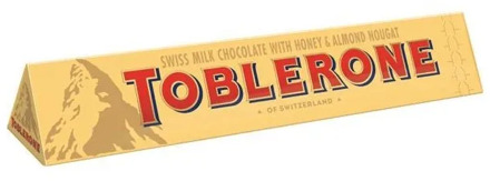 Toblerone with milk of 360 grams of unmistakable chocolate with traditional Swiss milk