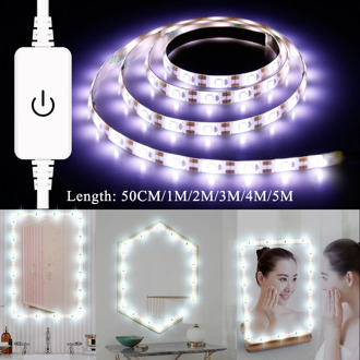 Tocador con espejo Makeup Mirror Light String USB 5V Dressing Table Mirrror Lamp Tape Led Vanity Mirror Light Tocador maquillaje