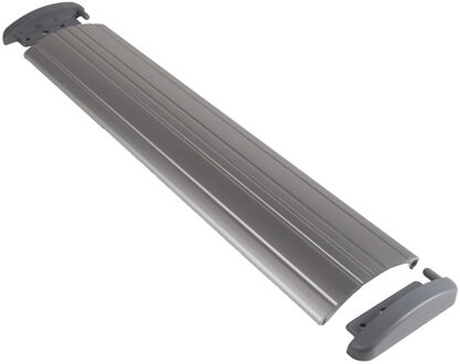 Tochtklep voor brievenbus - zilver - 34 x 7 cm - aluminium - isolatie - brievenbuskleppen