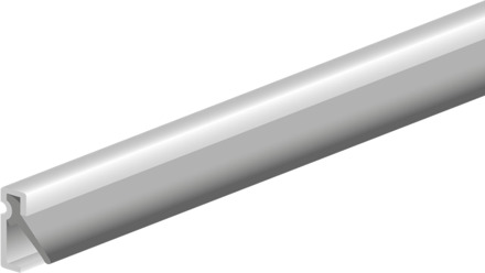 Tochtstrip Aluminium AIB4-G 2300 mm Naturel
