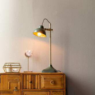 Todd Bureaulamp Groen, Messing