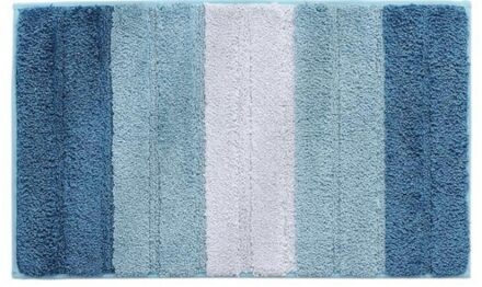 Toegangsdeur Mat Badkamer Anti-slip Pad Absorberende Comfort Zachte Pluche Bad Anti-slip Tapijt Mat Badkamer Absorberende mat Blauw / 450X650X
