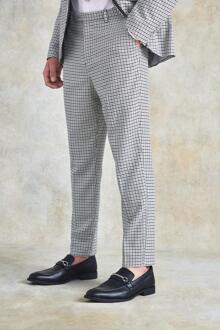Toelopende Geruite Pantalons, Light Grey - 28R