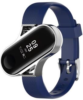 Toepasselijk Mi Llet Armband 3 Polsband Mode-Sport Band Met Metalen Frame Band Voor Xiao Mi Mi Band 3 Metalen band 02