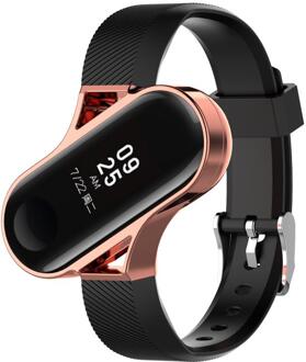 Toepasselijk Mi Llet Armband 3 Polsband Mode-Sport Band Met Metalen Frame Band Voor Xiao Mi Mi Band 3 Metalen band 04