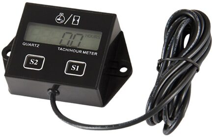 Toerenteller Voor Kleine Motor Meter Voor 2 4 Takt Kleine Motor Vervangbare Batterij Voor Atv Motorfiets Utv Motor