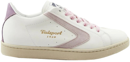 Toernooi Wit-Roze Sneakers Valsport 1920 , White , Heren - 39 Eu,36 Eu,38 Eu,40 Eu,37 EU