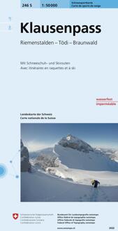 Toerskikaart 246S+236S Klausenpass / Lach | Swisstopo