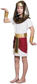 Toetanchamon Kostuum Kind Wit - Transparant, Multikleur - Print