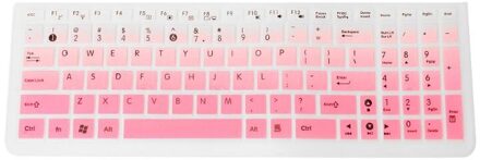 Toetsenbord Cover Toetsenbord Film Skin Protector Notebook Siliconen Bescherming Voor Asus K50 Laptop Accessoire roze