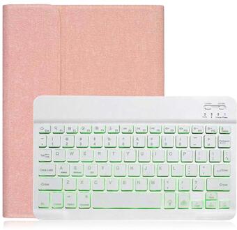 Toetsenbord Voor Huawei Matepad 10.4 Case BAH3-AL00 BAH3-W09 Backlit Bluetooth Keyboard Slim Tablet Cover Voor Honor V6 10.4" roze-Backlit