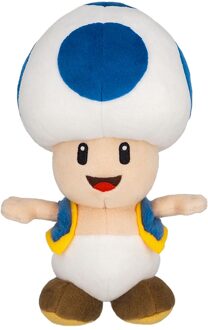 Together Plus Super Mario - Blue Toad Knuffel (20cm)