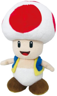 Together Plus Super Mario - Red Toad Knuffel (20cm)