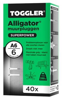 Toggler Alligator Muurplug A6 Ø6mm 40st.