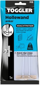 Toggler Hollewandplug Staal - Diam. 20mm - Per Stuk