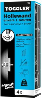 Toggler Hollewandplug Staal - Diameter 20 Mm - 4 Stuks