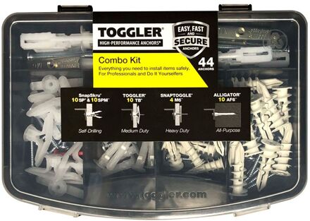 Toggler Plug Voor Holle Wand Assortimentsdoos Plastic - 88 Stuks