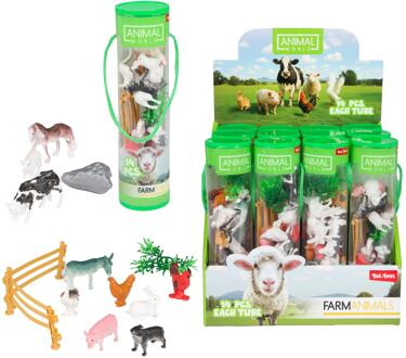 Toi-Toys Animal World Speelset Boerderij 14-delig verschillende