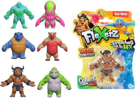 Toi-Toys Anti stressfiguur Flexerz 3st 6cm verschillende
