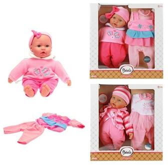 Toi-Toys Babypop in cadeaudoos met extra kledingsetje 40cm Multikleur