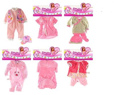 Toi-Toys babypoppenkleding boxpakje 20-30 cm roze
