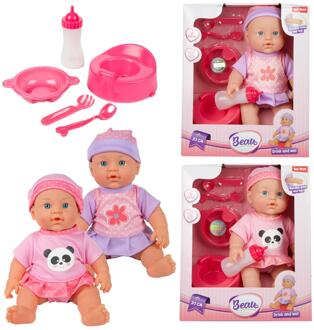Toi-Toys BEAU Babypop 31cm met accessoires verschillende