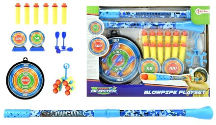 Toi-Toys Blaaspijp Deluxe 20-delig Blauw